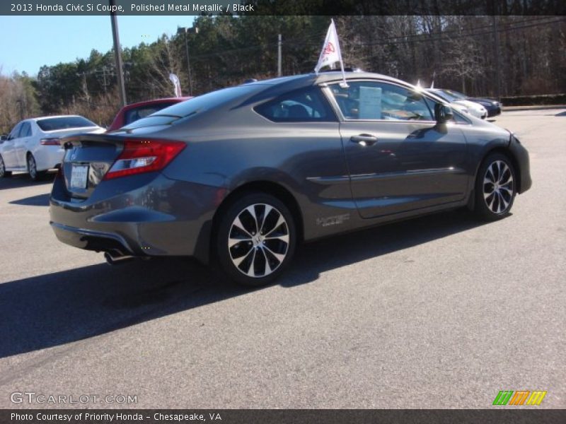 Polished Metal Metallic / Black 2013 Honda Civic Si Coupe