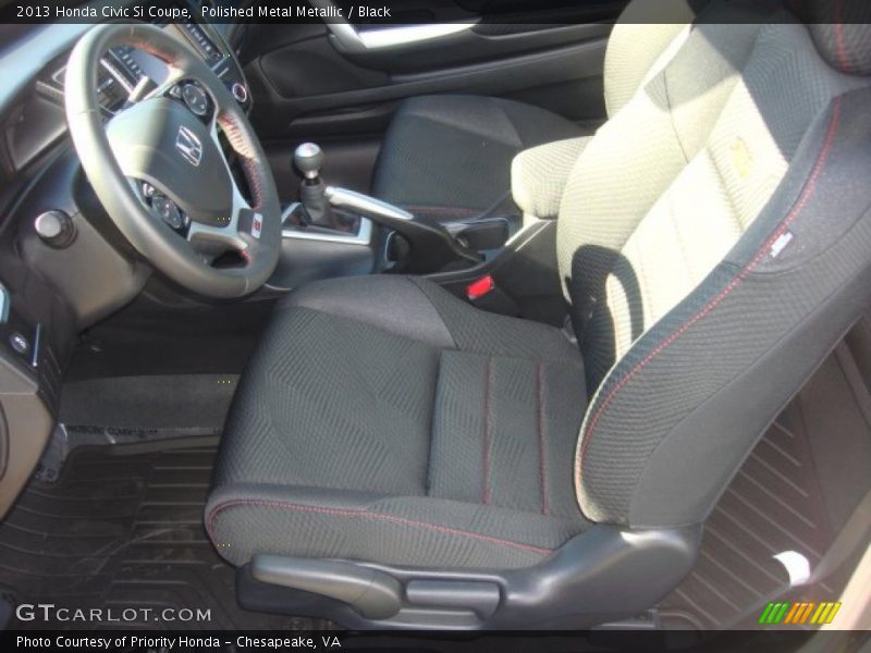 Polished Metal Metallic / Black 2013 Honda Civic Si Coupe