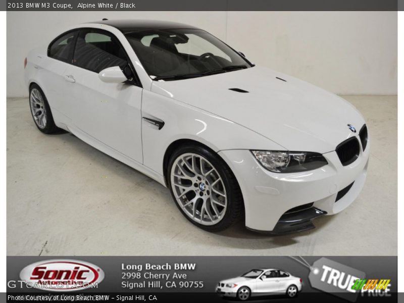 Alpine White / Black 2013 BMW M3 Coupe