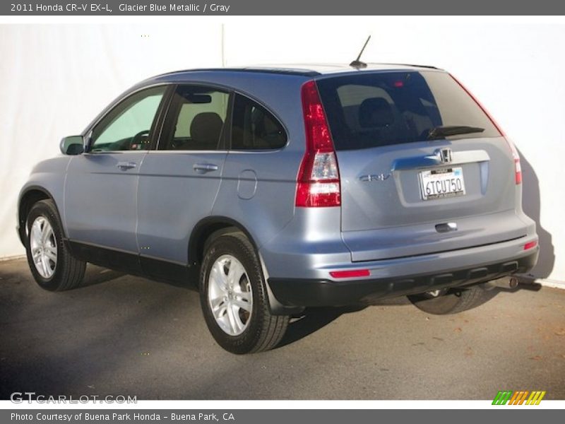 Glacier Blue Metallic / Gray 2011 Honda CR-V EX-L