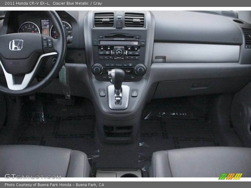 Glacier Blue Metallic / Gray 2011 Honda CR-V EX-L
