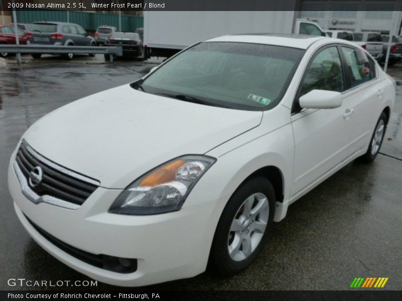 Winter Frost Pearl / Blond 2009 Nissan Altima 2.5 SL
