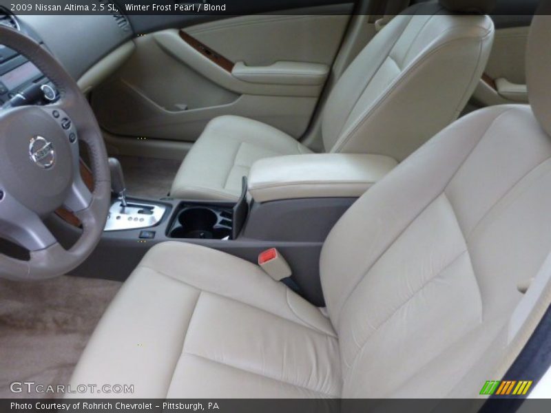 Winter Frost Pearl / Blond 2009 Nissan Altima 2.5 SL