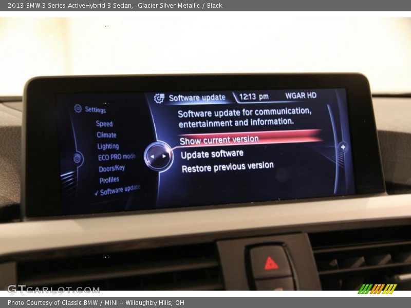 Glacier Silver Metallic / Black 2013 BMW 3 Series ActiveHybrid 3 Sedan