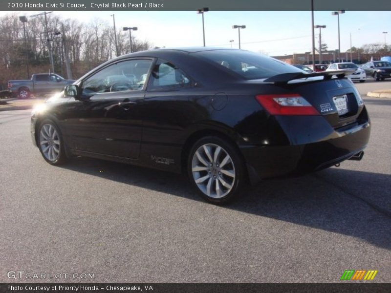 Crystal Black Pearl / Black 2010 Honda Civic Si Coupe