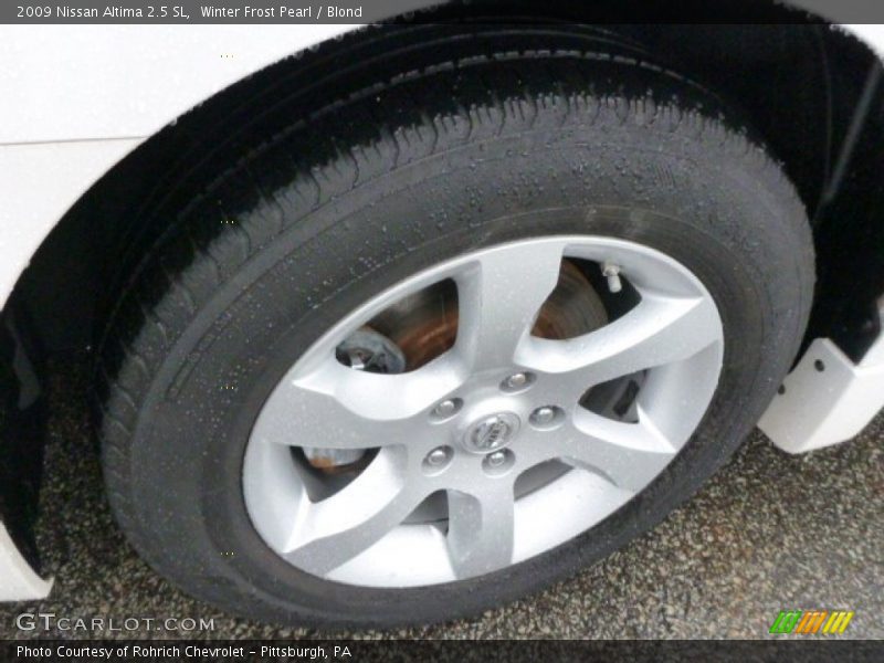 Winter Frost Pearl / Blond 2009 Nissan Altima 2.5 SL