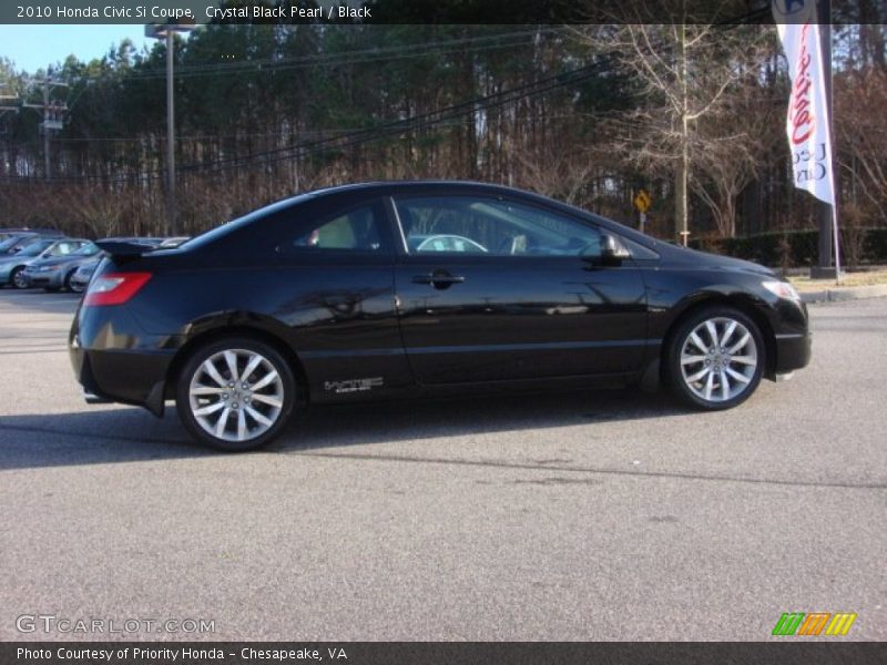 Crystal Black Pearl / Black 2010 Honda Civic Si Coupe