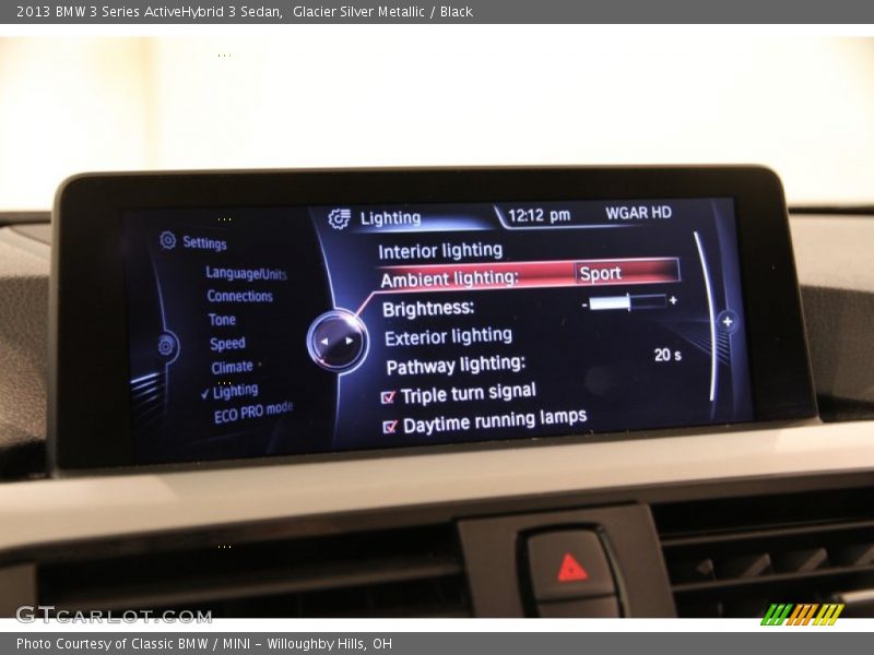 Glacier Silver Metallic / Black 2013 BMW 3 Series ActiveHybrid 3 Sedan