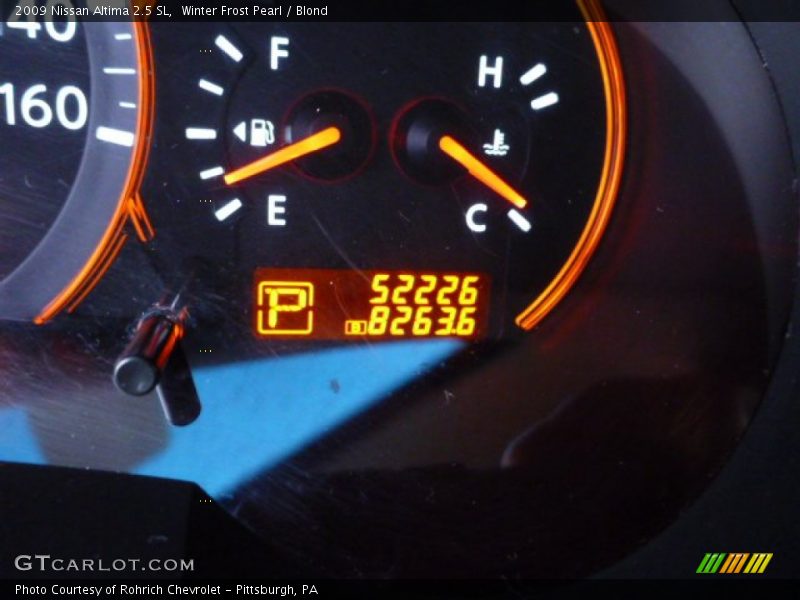 Winter Frost Pearl / Blond 2009 Nissan Altima 2.5 SL