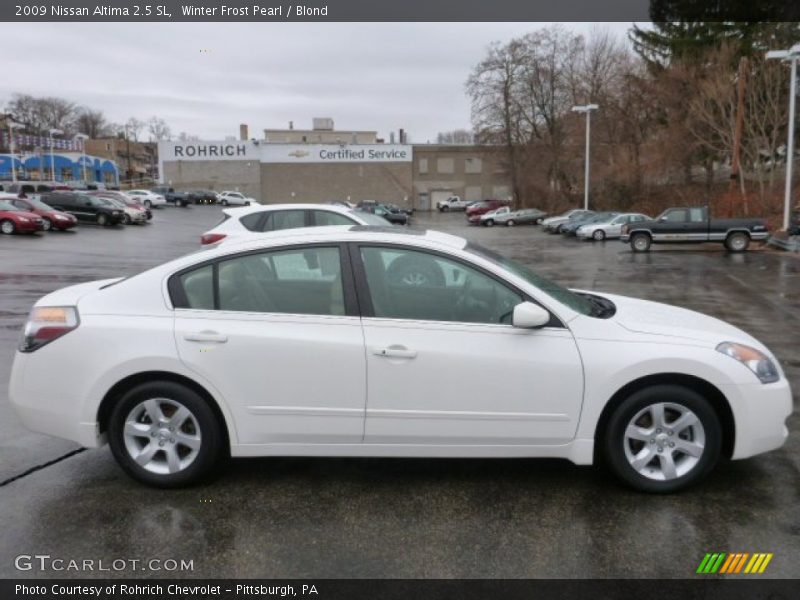 Winter Frost Pearl / Blond 2009 Nissan Altima 2.5 SL