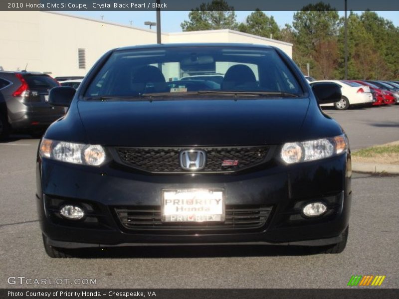 Crystal Black Pearl / Black 2010 Honda Civic Si Coupe