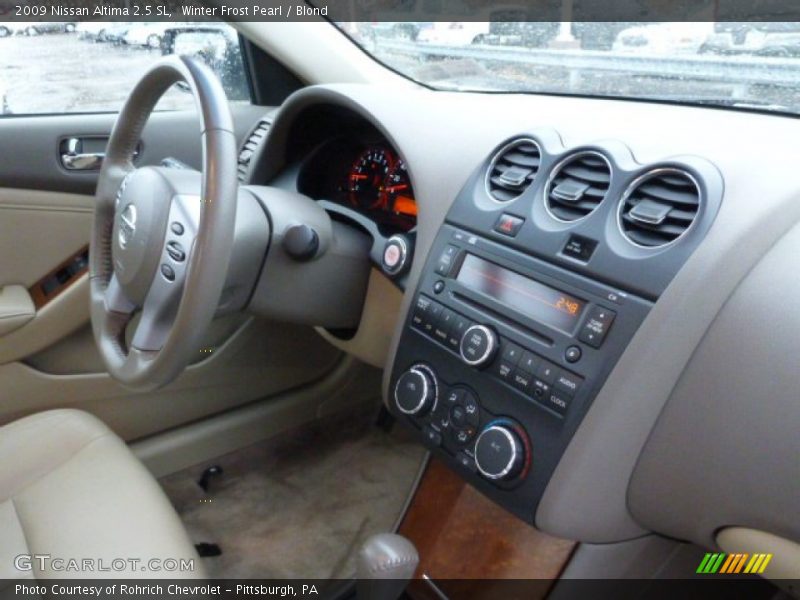 Winter Frost Pearl / Blond 2009 Nissan Altima 2.5 SL