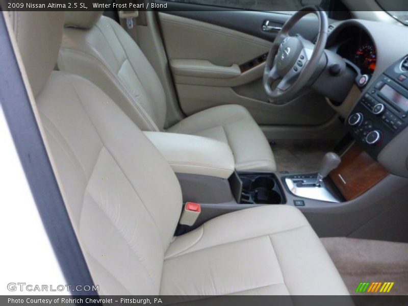 Winter Frost Pearl / Blond 2009 Nissan Altima 2.5 SL