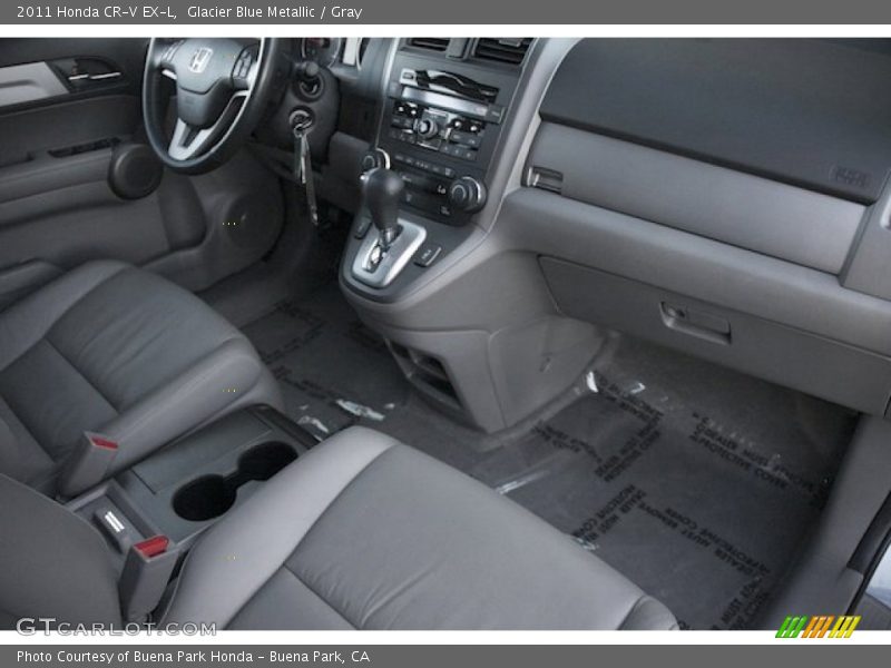 Glacier Blue Metallic / Gray 2011 Honda CR-V EX-L
