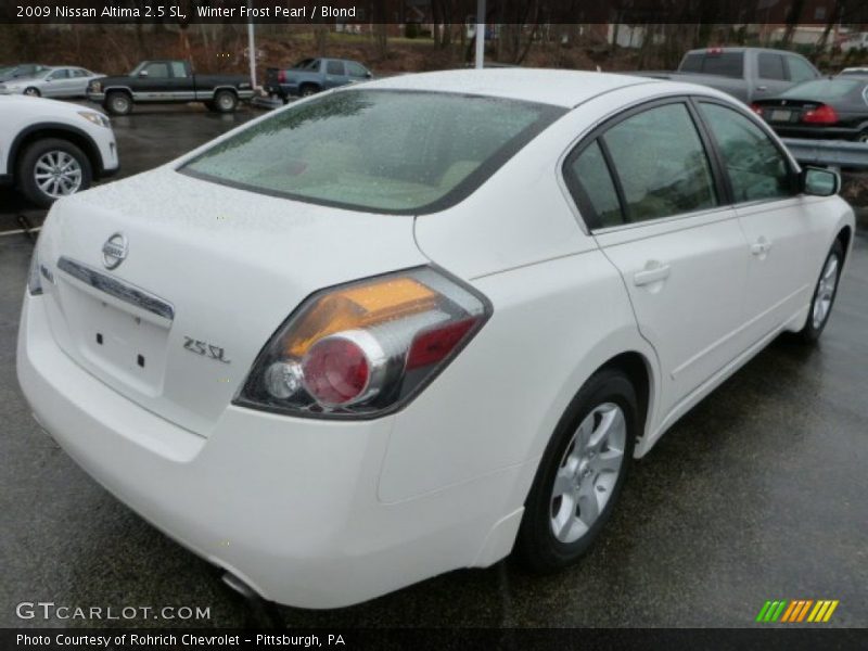 Winter Frost Pearl / Blond 2009 Nissan Altima 2.5 SL