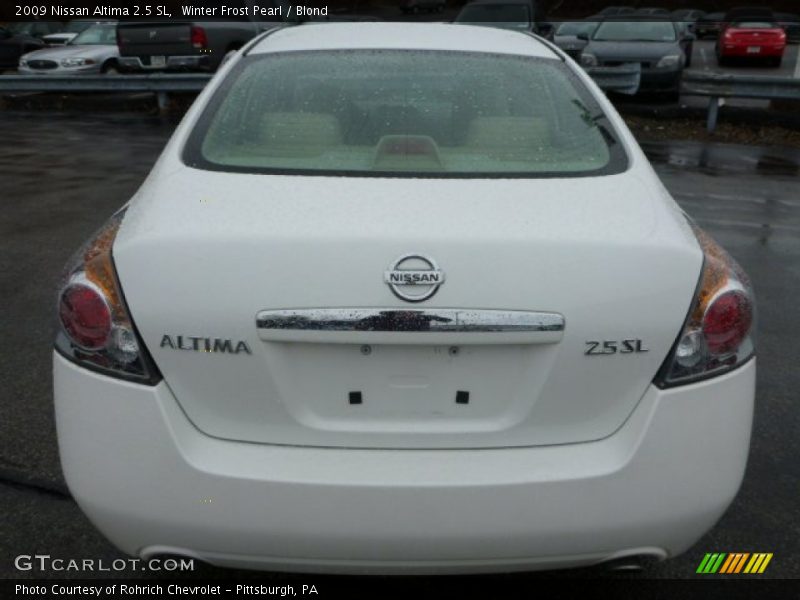 Winter Frost Pearl / Blond 2009 Nissan Altima 2.5 SL