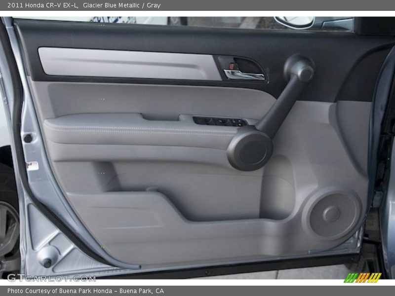 Glacier Blue Metallic / Gray 2011 Honda CR-V EX-L