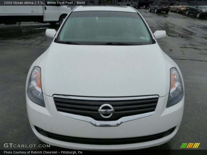 Winter Frost Pearl / Blond 2009 Nissan Altima 2.5 SL