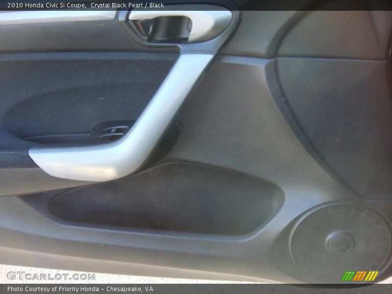 Crystal Black Pearl / Black 2010 Honda Civic Si Coupe
