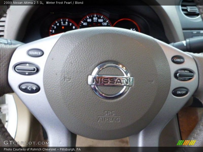 Winter Frost Pearl / Blond 2009 Nissan Altima 2.5 SL