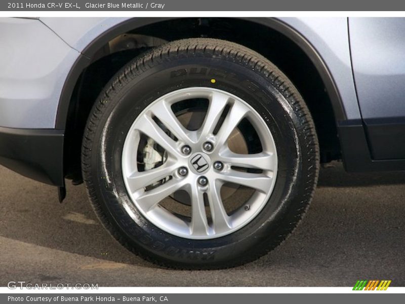 Glacier Blue Metallic / Gray 2011 Honda CR-V EX-L