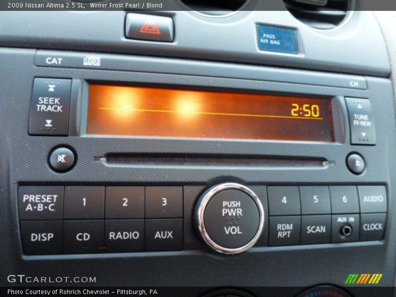 Winter Frost Pearl / Blond 2009 Nissan Altima 2.5 SL