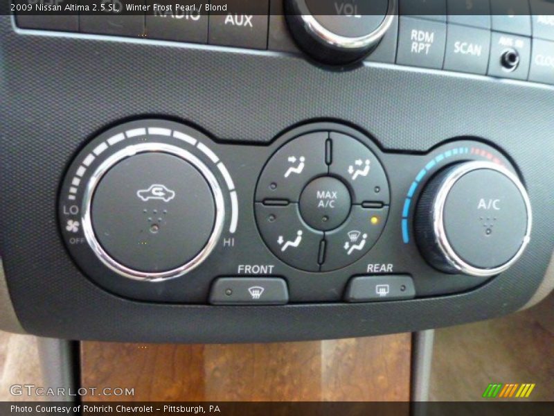 Winter Frost Pearl / Blond 2009 Nissan Altima 2.5 SL