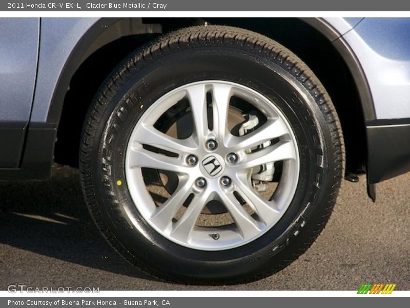 Glacier Blue Metallic / Gray 2011 Honda CR-V EX-L