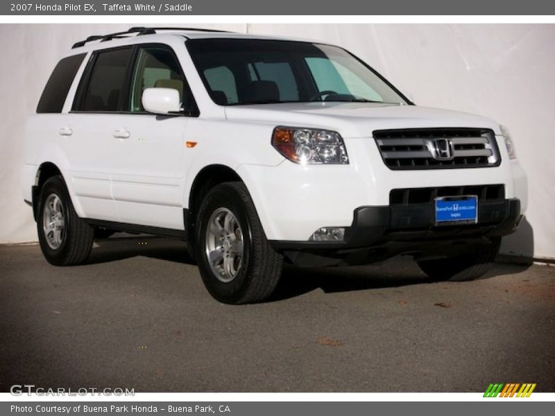 Taffeta White / Saddle 2007 Honda Pilot EX