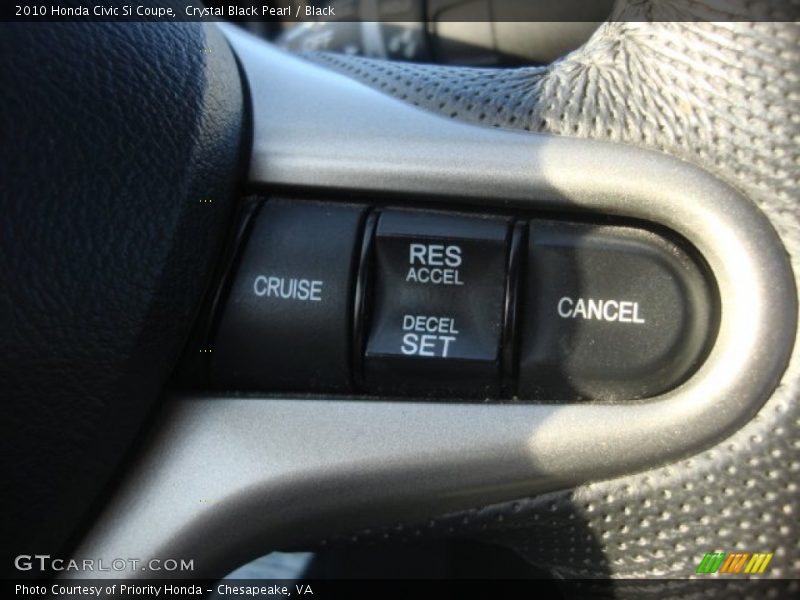 Crystal Black Pearl / Black 2010 Honda Civic Si Coupe
