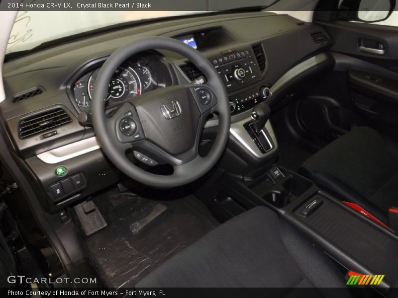 Crystal Black Pearl / Black 2014 Honda CR-V LX