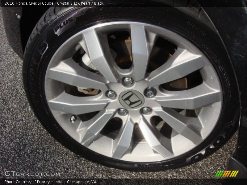 Crystal Black Pearl / Black 2010 Honda Civic Si Coupe