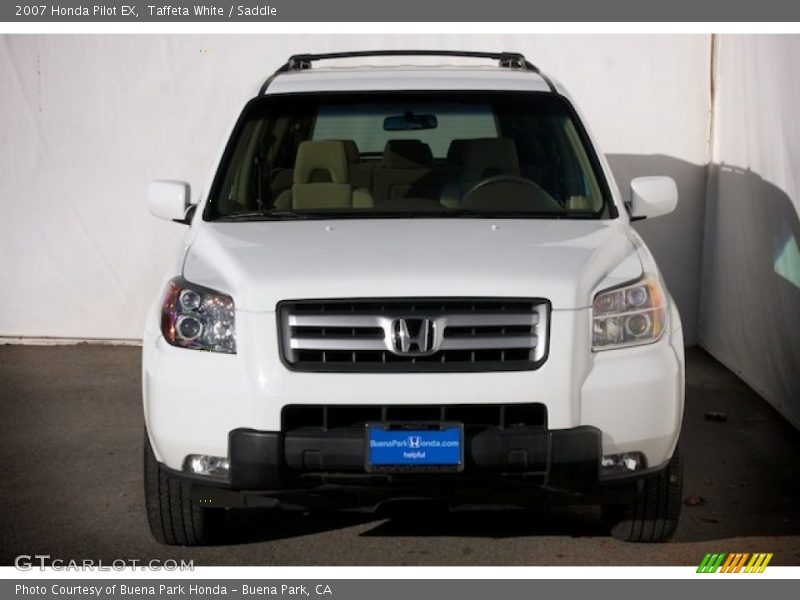 Taffeta White / Saddle 2007 Honda Pilot EX