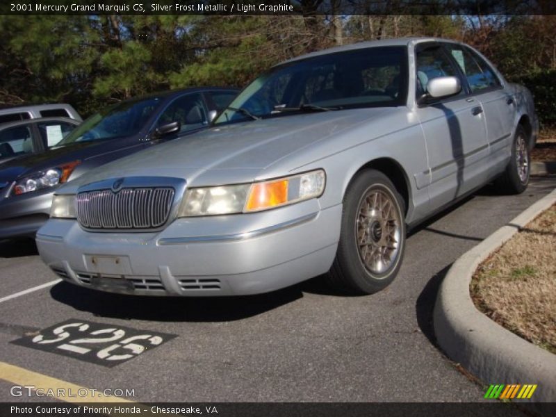 Silver Frost Metallic / Light Graphite 2001 Mercury Grand Marquis GS