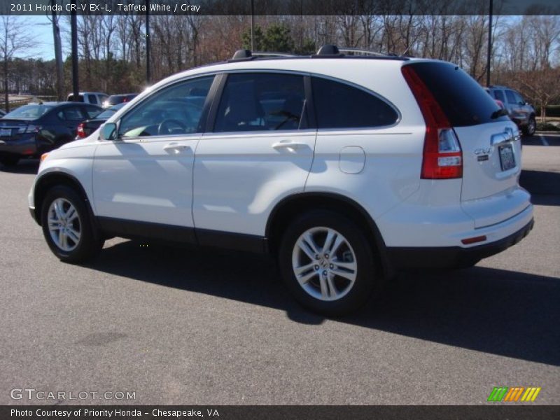 Taffeta White / Gray 2011 Honda CR-V EX-L