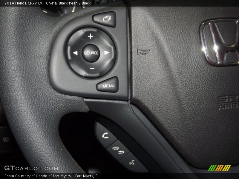Crystal Black Pearl / Black 2014 Honda CR-V LX