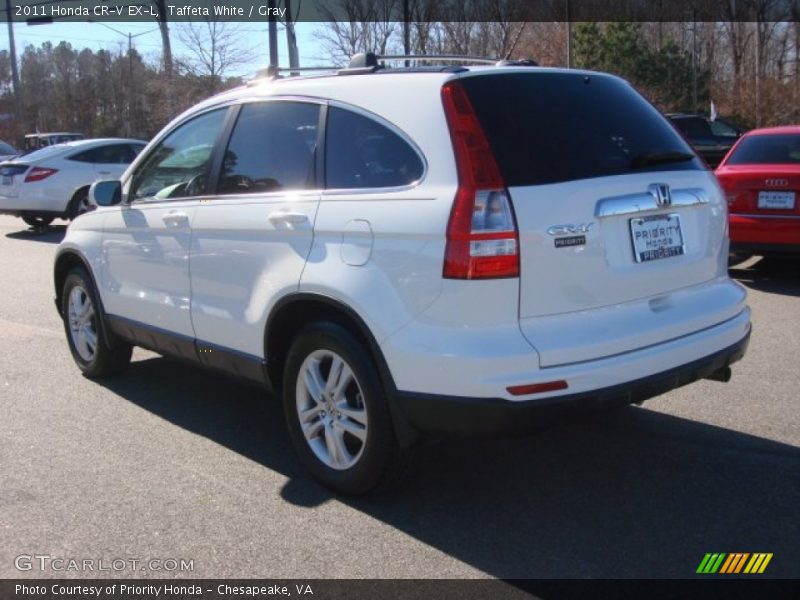 Taffeta White / Gray 2011 Honda CR-V EX-L