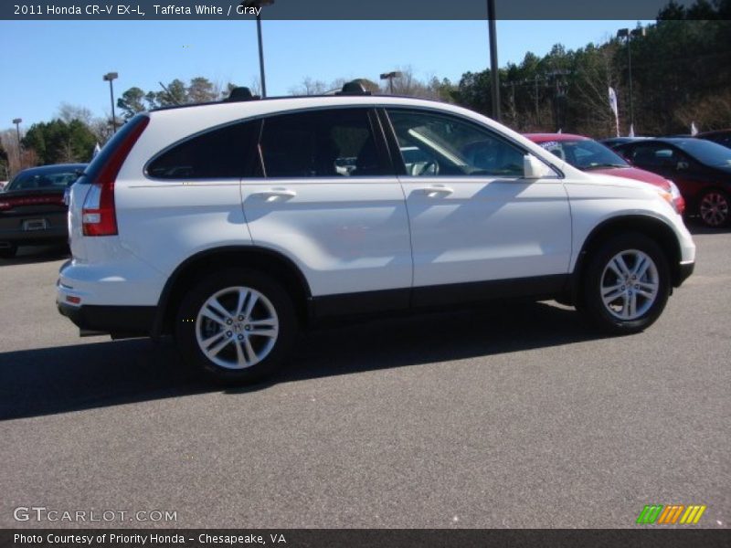 Taffeta White / Gray 2011 Honda CR-V EX-L