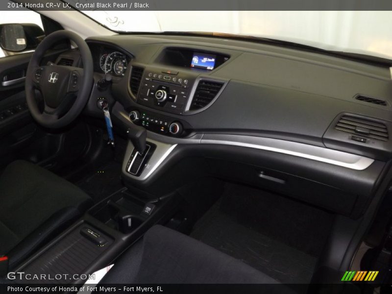 Crystal Black Pearl / Black 2014 Honda CR-V LX