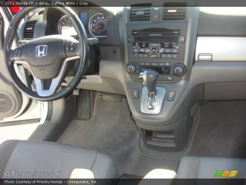 Taffeta White / Gray 2011 Honda CR-V EX-L