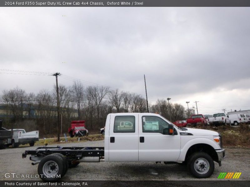 Oxford White / Steel 2014 Ford F350 Super Duty XL Crew Cab 4x4 Chassis