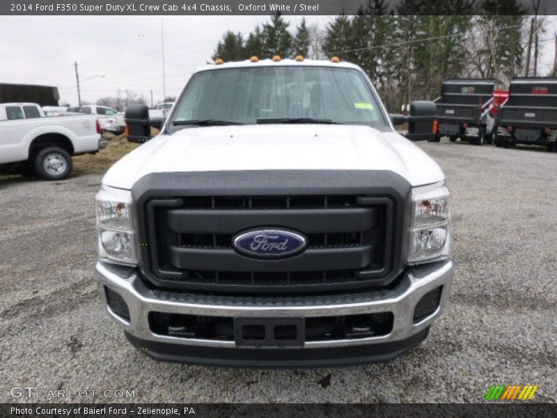 Oxford White / Steel 2014 Ford F350 Super Duty XL Crew Cab 4x4 Chassis