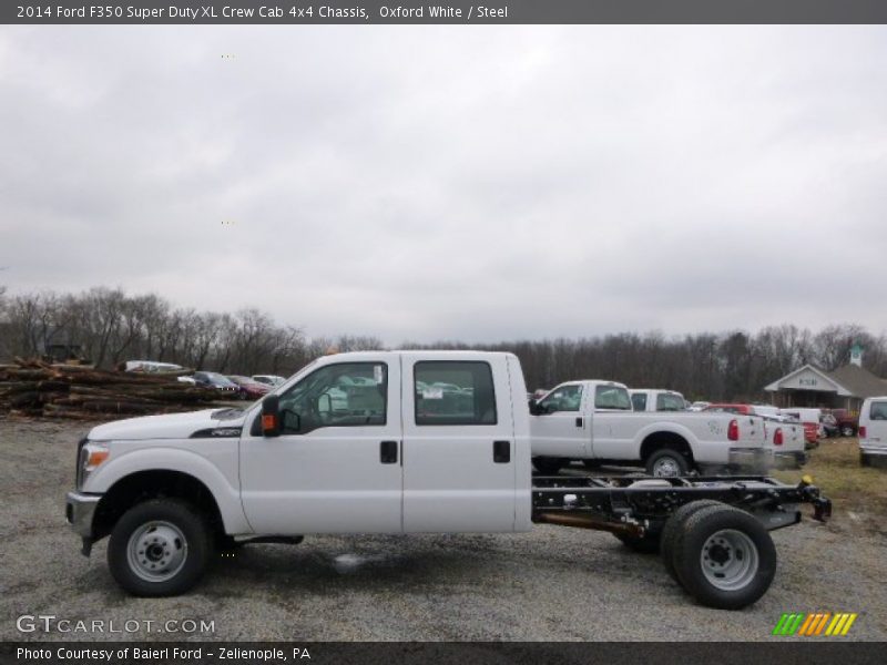  2014 F350 Super Duty XL Crew Cab 4x4 Chassis Oxford White