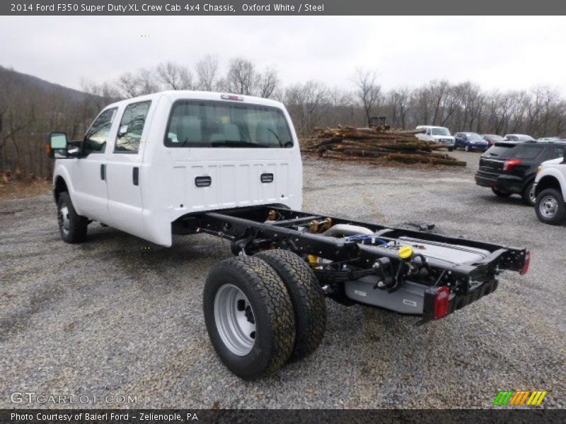  2014 F350 Super Duty XL Crew Cab 4x4 Chassis Oxford White