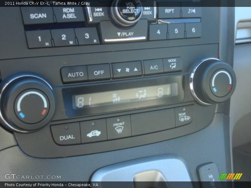 Taffeta White / Gray 2011 Honda CR-V EX-L