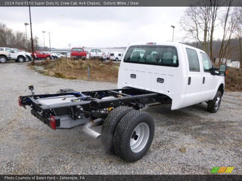  2014 F350 Super Duty XL Crew Cab 4x4 Chassis Oxford White