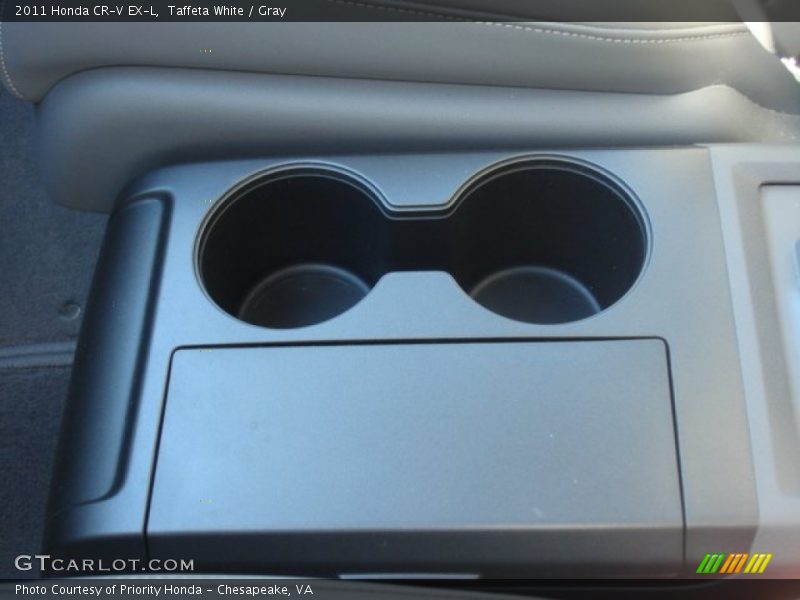Taffeta White / Gray 2011 Honda CR-V EX-L