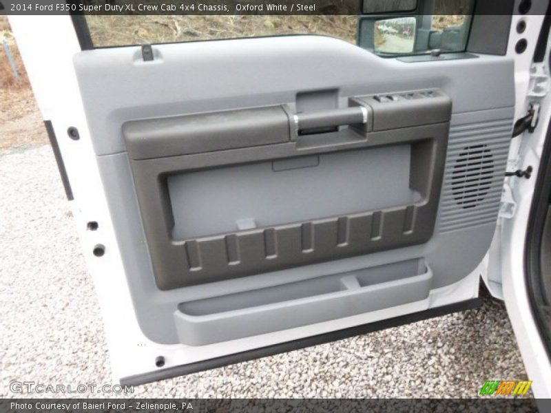 Oxford White / Steel 2014 Ford F350 Super Duty XL Crew Cab 4x4 Chassis