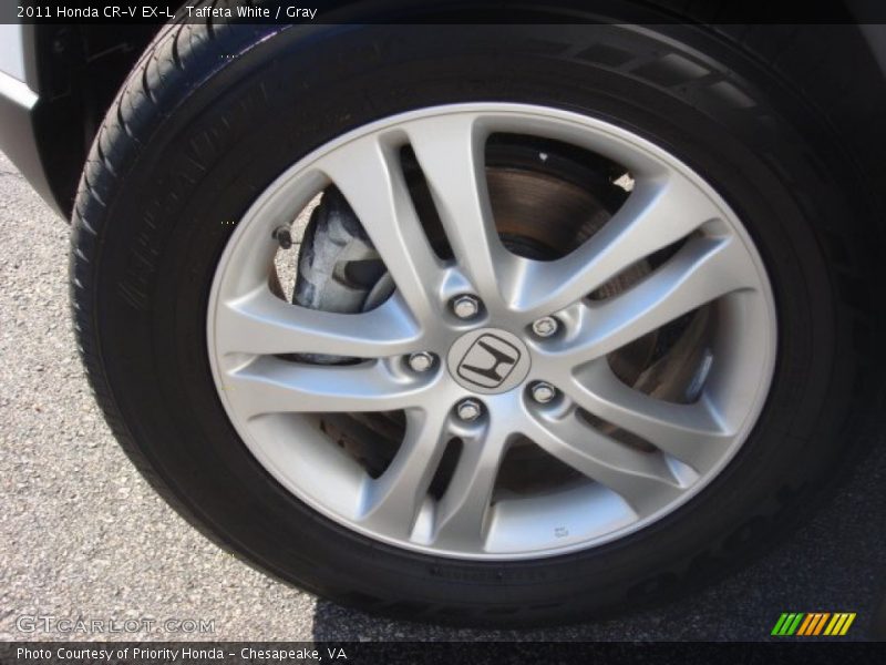 Taffeta White / Gray 2011 Honda CR-V EX-L