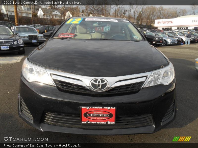 Attitude Black Metallic / Ivory 2012 Toyota Camry LE